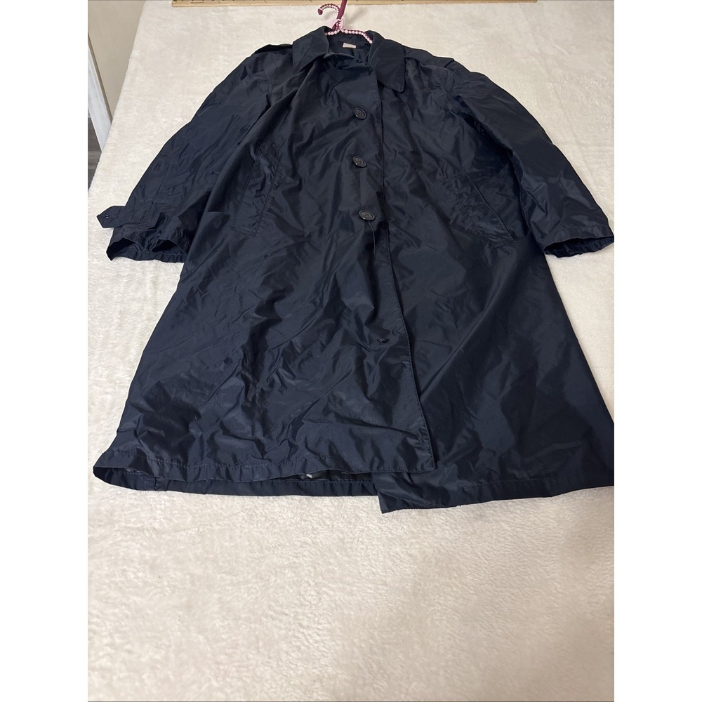 Vintage 1968 USAF Lightweight Raincoat Trench Coat Blue Military 40S